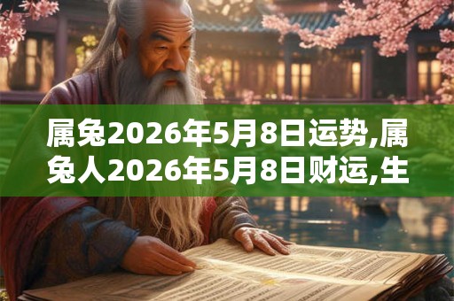 属兔2026年5月8日运势,属兔人2026年5月8日财运,生肖兔2026年5月8日运势