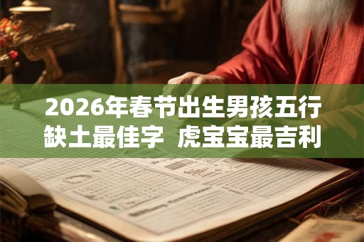 2026年春节出生男孩五行缺土最佳字  虎宝宝最吉利的名字