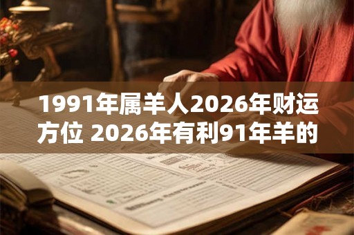 1991年属羊人2026年财运方位 2026年有利91年羊的方位
