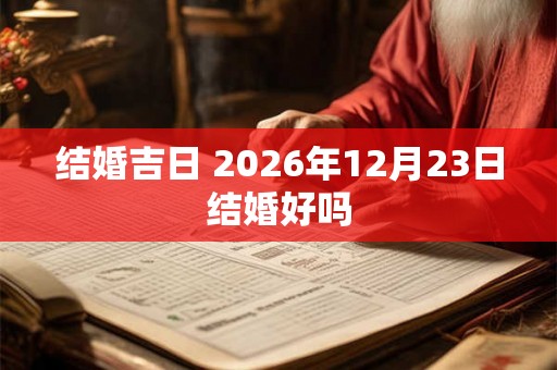 结婚吉日 2026年12月23日结婚好吗 结婚吉日 2026年12月23日结婚好吗