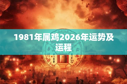 1981年属鸡2026年运势及运程