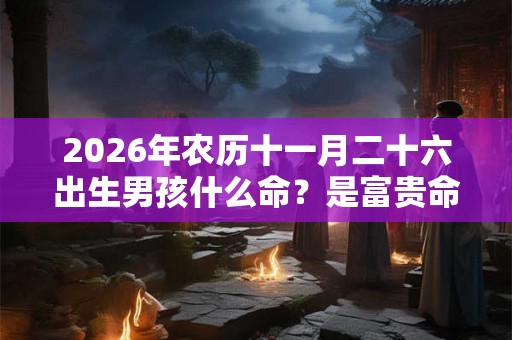 2026年农历十一月二十六出生男孩什么命？是富贵命吗？