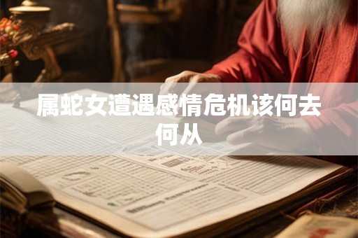 属蛇女遭遇感情危机该何去何从