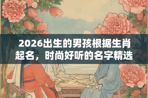 2026出生的男孩根据生肖起名，时尚好听的名字精选