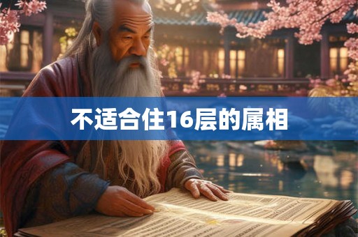 不适合住16层的属相