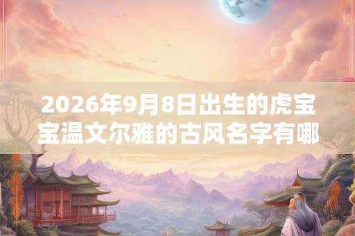 2026年9月8日出生的虎宝宝温文尔雅的古风名字有哪些 2026年9月8日出生的虎宝宝温文尔雅的古风名字有哪些