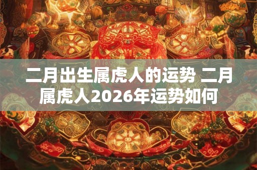 二月出生属虎人的运势 二月属虎人2026年运势如何