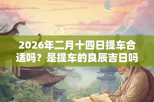 2026年二月十四日提车合适吗？是提车的良辰吉日吗？