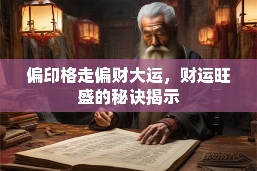 偏印格走偏财大运，财运旺盛的秘诀揭示