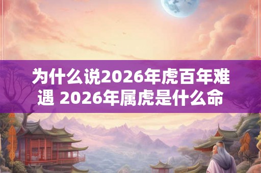 为什么说2026年虎百年难遇 2026年属虎是什么命