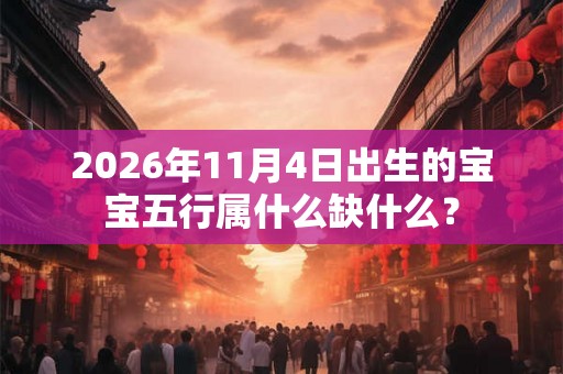 2026年11月4日出生的宝宝五行属什么缺什么？