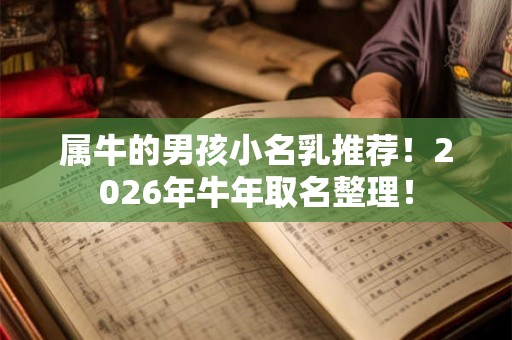 属牛的男孩小名乳推荐!2026年牛年取名整理! 属牛的男孩小名乳推荐!2026年牛年取名整理!