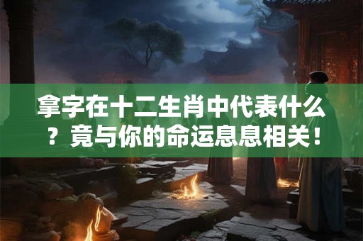 拿字在十二生肖中代表什么?竟与你的命运息息相关! 拿字在十二生肖中代表什么?竟与你的命运息息相关!