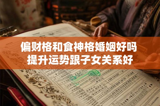 偏财格和食神格婚姻好吗 提升运势跟子女关系好