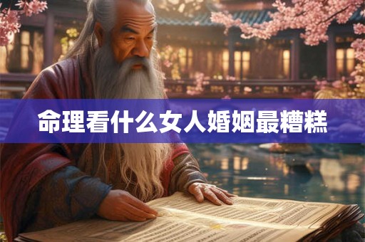 命理看什么女人婚姻最糟糕