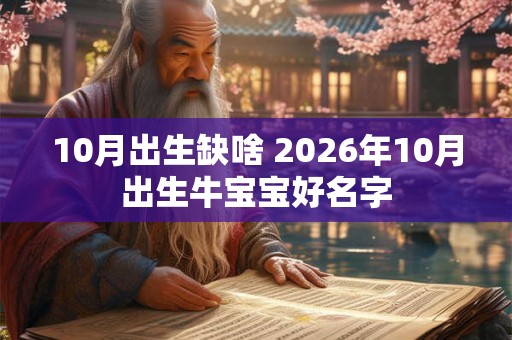 10月出生缺啥 2026年10月出生牛宝宝好名字 10月出生缺啥 2026年10月出生牛宝宝好名字