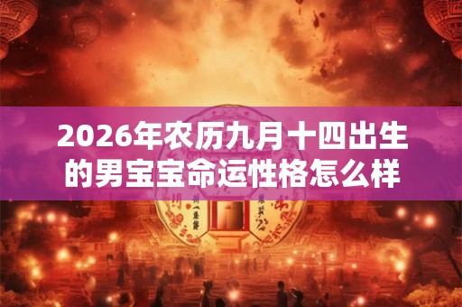 2026年农历九月十四出生的男宝宝命运性格怎么样