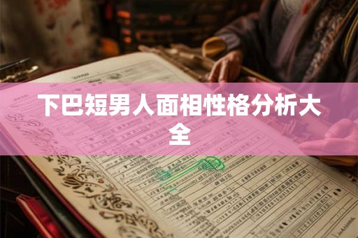 下巴短男人面相性格分析大全