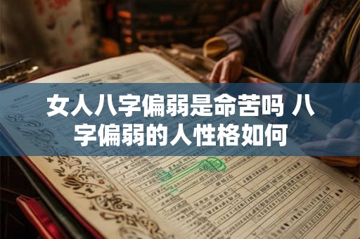 女人八字偏弱是命苦吗 八字偏弱的人性格如何 女人八字偏弱是命苦吗 八字偏弱的人性格如何
