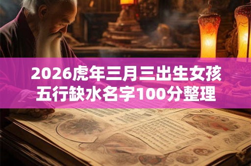 2026虎年三月三出生女孩五行缺水名字100分整理