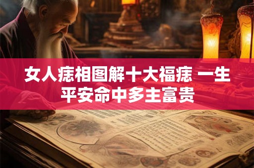 女人痣相图解十大福痣 一生平安命中多主富贵