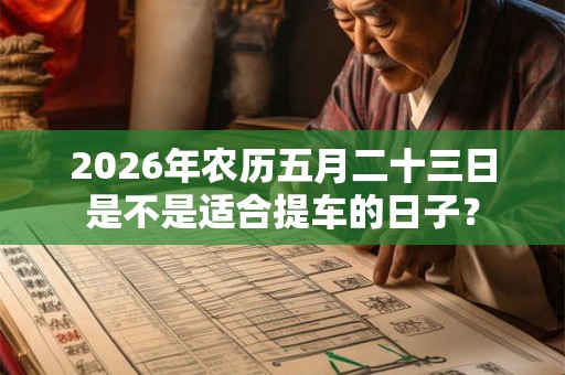 2026年农历五月二十三日是不是适合提车的日子？