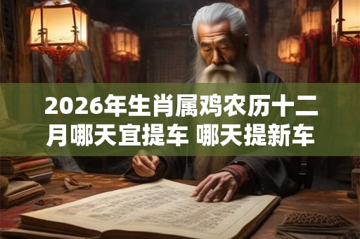 2026年生肖属鸡农历十二月哪天宜提车 哪天提新车最吉利
