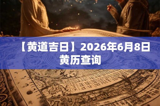 【黄道吉日】2026年6月8日黄历查询
