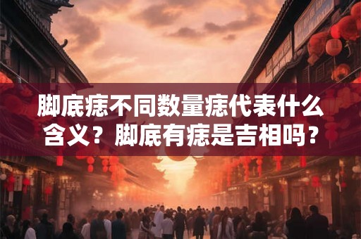 脚底痣不同数量痣代表什么含义？脚底有痣是吉相吗？
