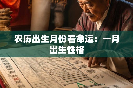 农历出生月份看命运：一月出生性格