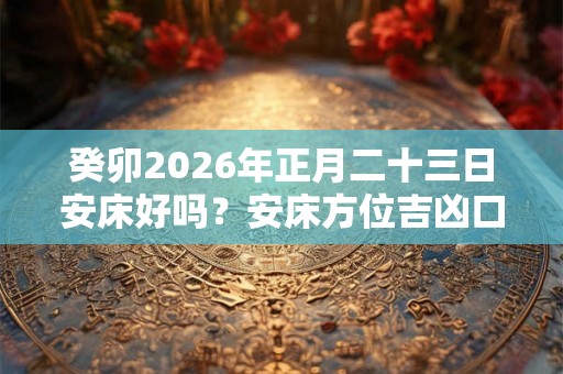 癸卯2026年正月二十三日安床好吗？安床方位吉凶口诀