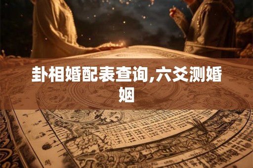 卦相婚配表查询,六爻测婚姻 卦相婚配表查询,六爻测婚姻