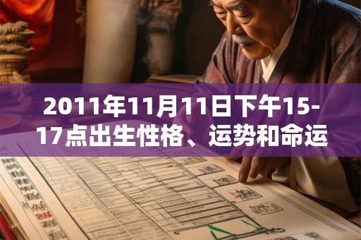 2011年11月11日下午15-17点出生性格、运势和命运