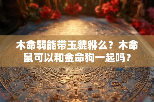 木命弱能带玉貔貅么?木命鼠可以和金命狗一起吗? 木命弱能带玉貔貅么?木命鼠可以和金命狗一起吗?