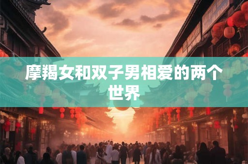 摩羯女和双子男相爱的两个世界 摩羯女和双子男相爱的两个世界