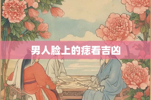 男人脸上的痣看吉凶 男人脸上的痣看吉凶