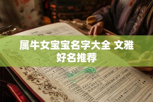 属牛女宝宝名字大全 文雅好名推荐