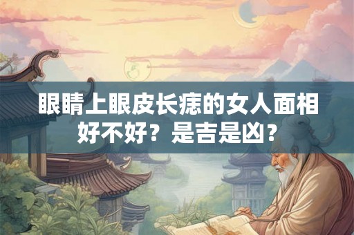 眼睛上眼皮长痣的女人面相好不好？是吉是凶？