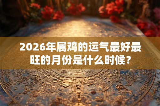 2026年属鸡的运气最好最旺的月份是什么时候？