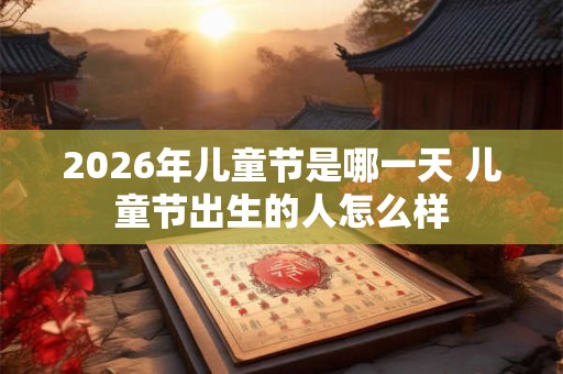 2026年儿童节是哪一天 儿童节出生的人怎么样