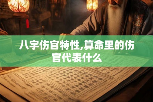 八字伤官特性,算命里的伤官代表什么