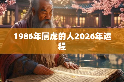 1986年属虎的人2026年运程 1986年属虎的人2026年运程