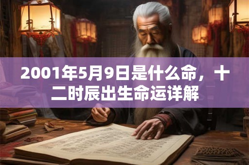 2001年5月9日是什么命，十二时辰出生命运详解