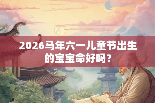 2026马年六一儿童节出生的宝宝命好吗？