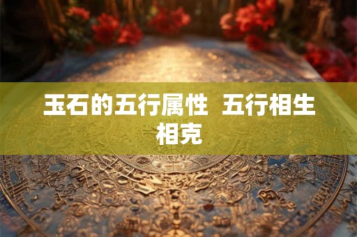 玉石的五行属性  五行相生相克