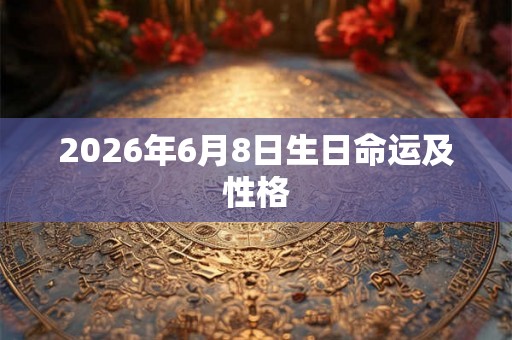2026年6月8日生日命运及性格 2026年6月8日生日命运及性格
