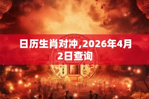日历生肖对冲,2026年4月2日查询