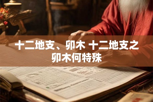 十二地支、卯木 十二地支之卯木何特殊