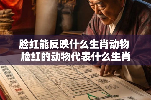 脸红能反映什么生肖动物 脸红的动物代表什么生肖