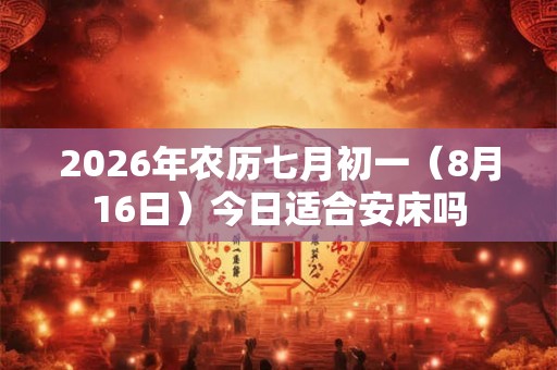 2026年农历七月初一（8月16日）今日适合安床吗